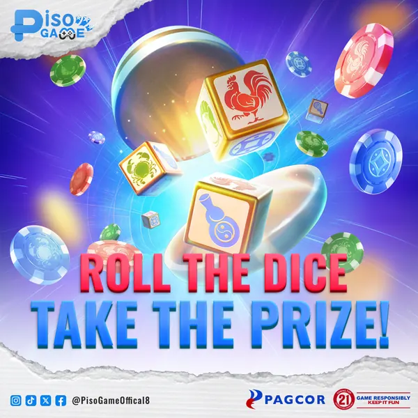 PisoGame campaign creative with the Bansot mascot 8
