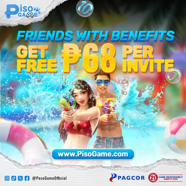 PisoGame campaign creative with the Bansot mascot 11