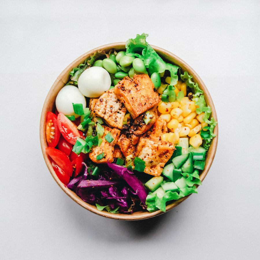 Sample photo: a chicken salad bowl