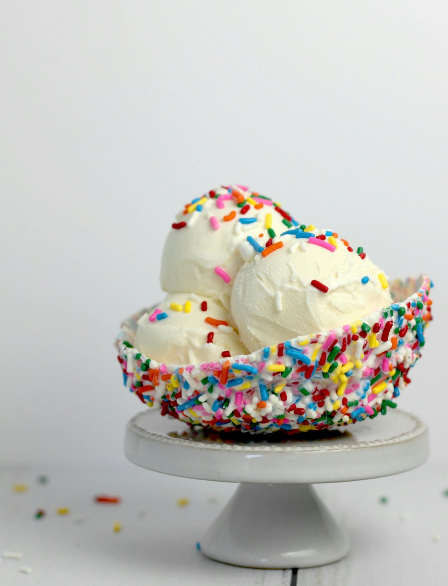 Sample photo: gelato scoops with sprinkles