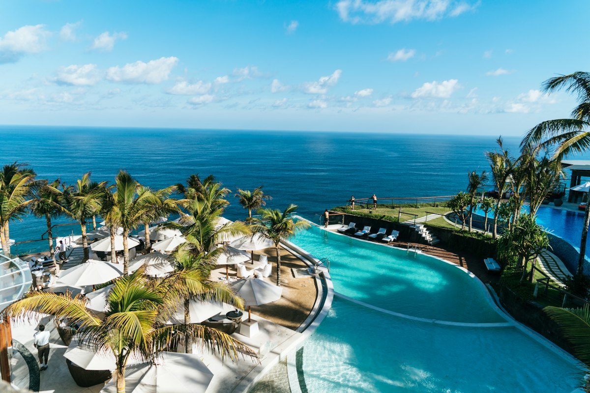 Sample photo: an infinity pool overlooking water