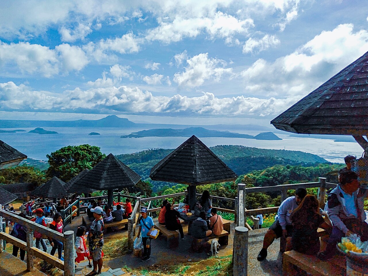 Sample photo: a hillside viewpoint overlooking Taal Lake