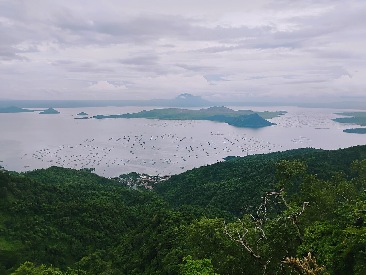 Sample photo: Taal Lake and the volcano island under clouds